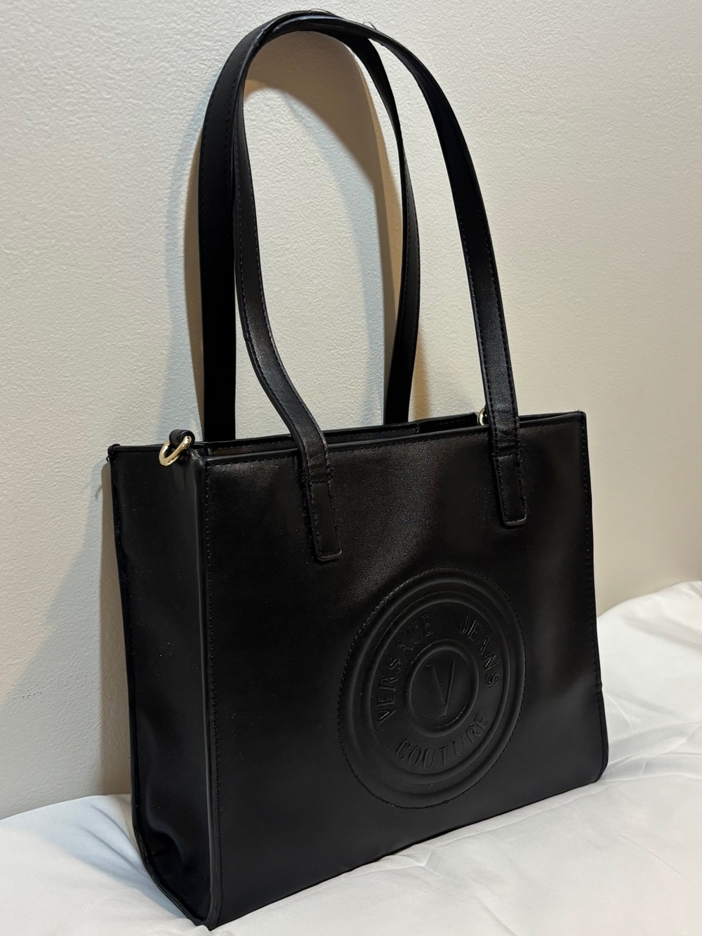 Versace Black Logo Tote Bag